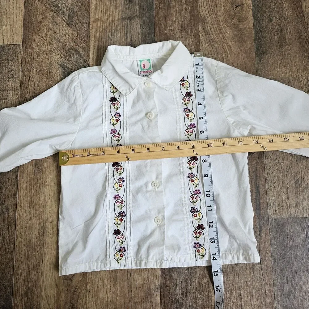 Girls’ Y2K Gymboree Embroidered Shirt & Gap Shorts Set – Size 3T • Vintage